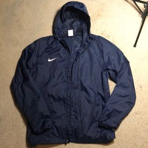 Medium Nike Navy Blue Windbreaker/Rain Jacket